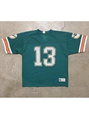 VTG Dan Marino #13 Miami Dolphins Jersey Logo 7